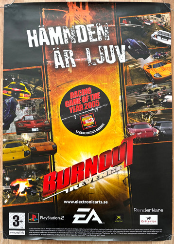 Burnout revenge raro - revenge, ps2